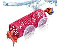 Tunnel Poisson, Tube à Ventouse avec sécurité abri, hamac et Grotte, Décoration Aquarium Habitat Combattant, pour Cichlidés Écrevisses Poisson Rouge Domaine Étudiant Bureau