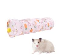 Tunnel pour animal domestique | Tuyau d'exercice d'intérieur pour animal domestique - Tunnel pliable avec balle de jeu pour chatons, lapins, lapins, cochons d'Inde, chinchillas