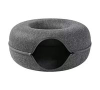 Tunnel pour beignets pour chat, Lit pour beignets pour chat - Tunnel amovible pour lit de bébé, grottes confortables pour zippées, tunnels pour, jouet