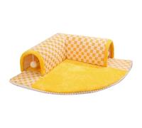 Tunnel pour chat | Cachette en peluche antidérapante pour animal domestique - Lit pour chat | pour chiot et lapin qui dort, se repose, joue