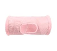 Tunnel pour Chat en Tissu Suédé, Pliable, Rose | Construction textile souple, Accessoire tunnel pour chat, Jeu autour du tunnel, chats