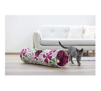 Tunnel pour chat - KERBL - Flower - Multicolore - L. 90 cm × Ø 25 cm