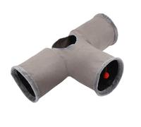 Tunnel pour chat - Labyrinthe interactif pliable, jouet flexible, jouet tunnel de jeu pour chatons, engager l'activité des animaux de compagnie pour l'exercice, se cacher et rebondir, parfait pour