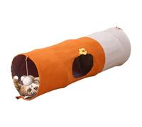 Tunnel Pour Chat Pliable - Scratch Pliable Avec Tubes Pour Chat À Billes, Conception De Tente De Jeu Durable, Activité D'enrichissement Mental, Comprend Un Accessoire De Balle Roulante | Outil De Form