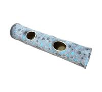 Tunnel pour Chat Pliable - Tunnel pour Chat d'intérieur en Flanelle avec Trous | Tunnel de Jeu pour Chat avec Trous de Regard | Long Tunnel pour Chat Qui Brille dans Le Noir | Tunnel Tubulaire Droit