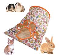 Tunnel pour chat pour intérieur, sac tunnel pliable interactif avec son, tunnel de jeu portable pour se détendre, explorer, se cacher, jouet à tube mignon pour jouer