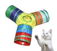 Tunnel pour chat - Tube de jeu pliable pour chat, jouet labyrinthe interactif | Tunnel coloré multi-sections pour chats, Tube à ramper, maison de jeu Portable pour animaux de compagnie, jouet pour exe