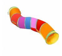 Tunnel pour Chat Tunnel de Jeu Tunnel d'Activités Tunnel Pliable en Polyester Souple avec Armature Solide pour Courir Se Cacher et Explorer Adapté aux, 125 Cm, Style to 1
