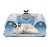 Tunnel pour chats | Grande niche avec Tunnel pour chats | Accessoire Intraitable Doux Respirant Pour Petits Animaux Lapins Appartement Fun Domestique