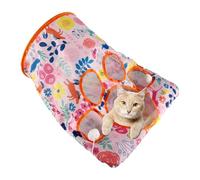 Tunnel pour Chats, Jeu de Chat au Tunnel - Tunnel de Chaton réutilisable pour Animaux de Compagnie - Tube interactif drôle de Petite Grotte Animale pour Chaton Chiot de Lapin
