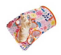 Tunnel pour chats - Jouet à tube pliable extensible avec boule de poil, chats et autres petits animaux tels que les lapins | Jouets interactifs pour animaux de compagnie
