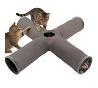 Tunnel pour Chats - Lit Interactif Pliable - Labyrinthe Flexible Destiné Aux Chats Vivant À L'Intérieur,pour Les Chatons Et Les Animaux De Compagnie pour Les Fêtes De Noël Halloween Et d'anniversaire