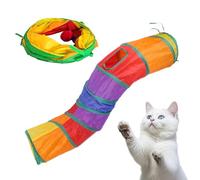 Tunnel Pour Chats, Tunnel Pour Félins, Jeu Tubulaire Pliable Pour Animaux De Compagnie Activités Ménage Intérieur Extérieur
