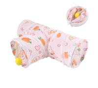 Tunnel pour Cochon d’Inde - Tunnel de Jeu Pliable pour Lapin & Rongeurs | Jouet pourr Cochons d’Inde, Hamsters & Furets | Tunnels Durable en Polyester à 3 Voies ou Droit