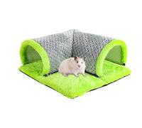 Tunnel pour Cochon d'Inde - Cachette Amovible pour Lapin 35x15cm, Détente Idéale | Tunnel Doux pour Petits Animaux avec moulé Goutte à Goutte, Peau de Cochon d'Inde Confortable pour Lapin, Chinch