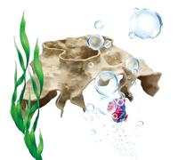 Tunnel pour crevettes d'aquarium | Tunnel réaliste et stable - Cave souterraine pour débutants Betta eau douce aquatique se cacher, se reposer, pêcher, maison