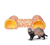 Tunnel pour furet - Lit tunnel pour hamster, accessoires de cage interactifs d'Halloween, chinchillas hamsters | pour Halloween, hérissons, écureuils, animaux domestiques, lavable et facile à nettoyer