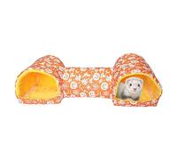 Tunnel pour furet - Maison pour hamster - Accessoires interactifs pour cage d'Halloween - Lit de couchage pour chinchillas et hamsters - Pour hérissons, écureuils, animaux de compagnie, souris, lapins