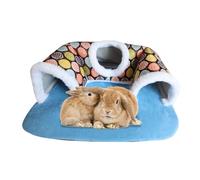 Tunnel pour Hamster - Cachette à Sorties Multiples, lit Tunnel Lavable | Module de Jeu Compact pour rongeurs, abri Polyvalent pour mammifères, idéal pour Hamsters, furets et cochons d'Inde