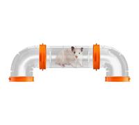 Tunnel pour hamster - Cave à pipe pour hamster | Tube module tunnel et aire de jeux | Ensemble d'exercices transparents pour l'aventure | Exercice domestique pour d'autres petits animaux