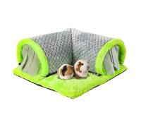 Tunnel pour hamster - Habitat pour petits animaux - Avec rideaux brise-vue - Jouet d'escalade amovible pour hamster - Pour l'intérieur, mouvement, sommeil, ennui pour chinchilla et gerbille du désert