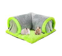 Tunnel pour Hamster | Lit avec Rideaux d'Intimité,Jouet Détachable À Hamster,pour Exercice en Intérieur, Enrichissement, Sommeil, Contre L'Ennui, pour Chinchilla Et Gerbille