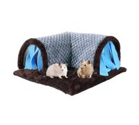 Tunnel pour Hamster | Lit avec Rideaux d'Intimité | Meubles Amovibles pour Hamster - pour Accessoires De Cage Exercice Enrichissement Sommeil Jeu Et Hérisson