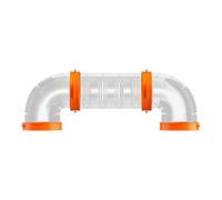 Tunnel pour hamster, petit animal, tuyau d'exercice 26 x 9,9 x 6,9 cm, maison de jeu modulaire, labyrinthe pour souris, gerbilles, jouet d'exercice et autres rongeurs