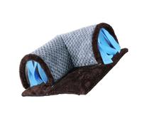 Tunnel pour hamster - Système de tubes pour hamster - Jouet pop-up pliable pour chat - Maison avec rideaux brise-vue - Tube de furet avec rideaux brise-vue - Maison, pour exercices en intérieur