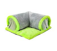 Tunnel pour Hamster - Tube de Jeu modulaire, cachette Multi-Sections, Aire de Jeu Amovible avec Rideaux d'intimité, Maison pour Exercices en intérieur et Repos, Tube d'activité Animale pour Dormir et