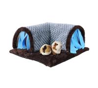 Tunnel pour hamster - Tunnel pour hamster 13,7x13,7x5,9 pouces avec rideau d'intimité, tunel pour la maison des cochons d'Inde, aire de jeux détachable pour hmster | pour l'enrichissement de l'exerci