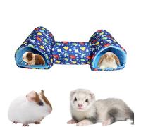Tunnel pour petit animal - Lit en coton polyester lavable en machine, nichoir antidérapant pour chinchilla - Connecteur de tube souple pour animal de compagnie, accessoire d'habitat de jeu | Zone de
