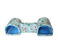 Tunnel pour petits animaux - accessoire pour cage interactive d'Halloween, tunnel coloré avec design flexible et pliable, sûr + facile à nettoyer, matériau de haute qualité