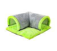 Tunnel pour Petits Animaux - D'activité en Peluche Lavable, Cachette Hamster Et Lapin, Nid Douillet, Tunnel De Jeu Tissu Doux | Lavable Chinchilla, Furet, Écureuil, Lapin Idéal Jouer Se Repose