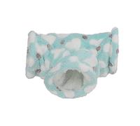 Tunnel pour Petits Animaux en Peluche, T Tunnel 3 Voies Vert 27x9cm, Confortable et Chaud pour Hamsters, Cochons d'Inde, Furets - Matériau Doux, Espace Supplémentaire, Repos (Trompette à Trois Voies)