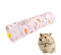 Tunnel pour Petits Animaux - Jouet Pliable avec Balle, Tube De Jeu Interactif | Cachette Respirante pour Lapin, Furet, Hamster, Chinchilla, Hérisson, Espace Repos pour L'extérieur