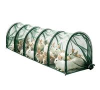 Tunnel pour Poules Pliable 3 m, Enclos Extérieur Portable en Maille PVC