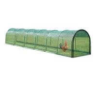 Tunnel pour poules - Tunnel extérieur pliable - Accessoires pour volaille | Tunnel à volaille - Zone de mouvement pour poules - Design en maille pliable, enclos de jardin, abri extérieur