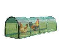 Tunnel pour poulet extérieur pliable avec cadre | Poulailler pour jardin, cour, patio, terrasse, balcon, ferme, herbe, pelouse