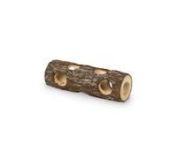 Tunnel pour rongeurs en bois Nobby Pet Woodland Marron 7x20 cm
