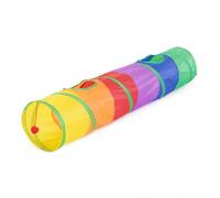 Tunnel pr Chat, Tente J Pliable, Droit coloré, 25x115cm | Tissu résistant a morsures, Espace d'exploration, Amusement s chatons, Pr familles cha