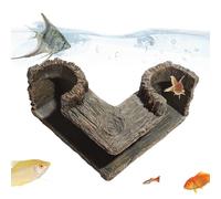 Tunnel sous- D'aquarium pour Poissons - Abri Sûr en Résine pour L'élevage Et La Retraite | Grotte Animale avec Conception De Tunnel Naturel pour Promouvoir Un Comportement Naturel | pour Aquarium