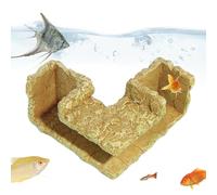Tunnel sous- D'aquarium pour Poissons - Abri Sûr en Résine pour L'élevage Et La Retraite | Grotte Animale avec Conception De Tunnel Naturel pour Promouvoir Un Comportement Naturel | pour Aquarium