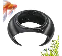 Tunnel Souterrain Pour Aquarium - Courbe Naturelle Vue Ronde Habitat Crevettes Betta,Décoration Tunnel Tana Pour Reproduction,Pour Betta Crabe Ermite Poisson Chat Crevettes Corydora