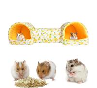 Tunnel Terrier de Hamster Accessoires de cage antidérapants, lavables en | Lits cachettes hamsters Pour lapin chinchillas furet refuge lit tunnel tanière antidérapant lavable en machine