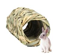 Tunnel tissé pour animaux de compagnie, maison tunnel en de lapin | Literie en naturelle tissée à la main,Jouets pour petits animaux de compagnie, literie en tissée à la main, jouet interactif pour ma