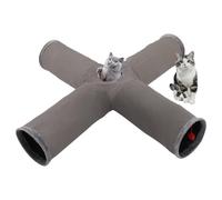 Tunnels pour Chats d'Intérieur | Parc de Jeu Interactif et Pliable - Labyrinthe Flexible Destiné Aux Chats Vivant À L'Intérieur - Pour Chaton et Animaux de Compagnie lors des Fêtes de Noël Halloween e