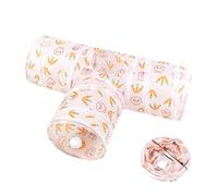 Tunnels Tube for Cats, Interactive Play Tunnel, Portable Fun Toy, Crinkle Tube, Foldable & Space-Saving Indoor Exercise Activity for Kitten Puppy Bunny Use, Polyester