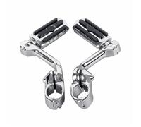 TUNRKHWCL Repose-Pieds Longs for Moto 1,25", Barre de Protection Moteur Compatible avec Harley Touring Road Sport Super Glide 1-1/4" 32 mm(Chrome Black)
