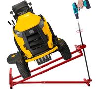 Tuntendo Cric de Levage pour Tondeuse à Gazon, Plate-Forme de Levage d'une capacité de 400 kg, cric d'entretien télescopique pour tracteurs de Jardin et Tondeuse à Gazon autoportée avec poignée